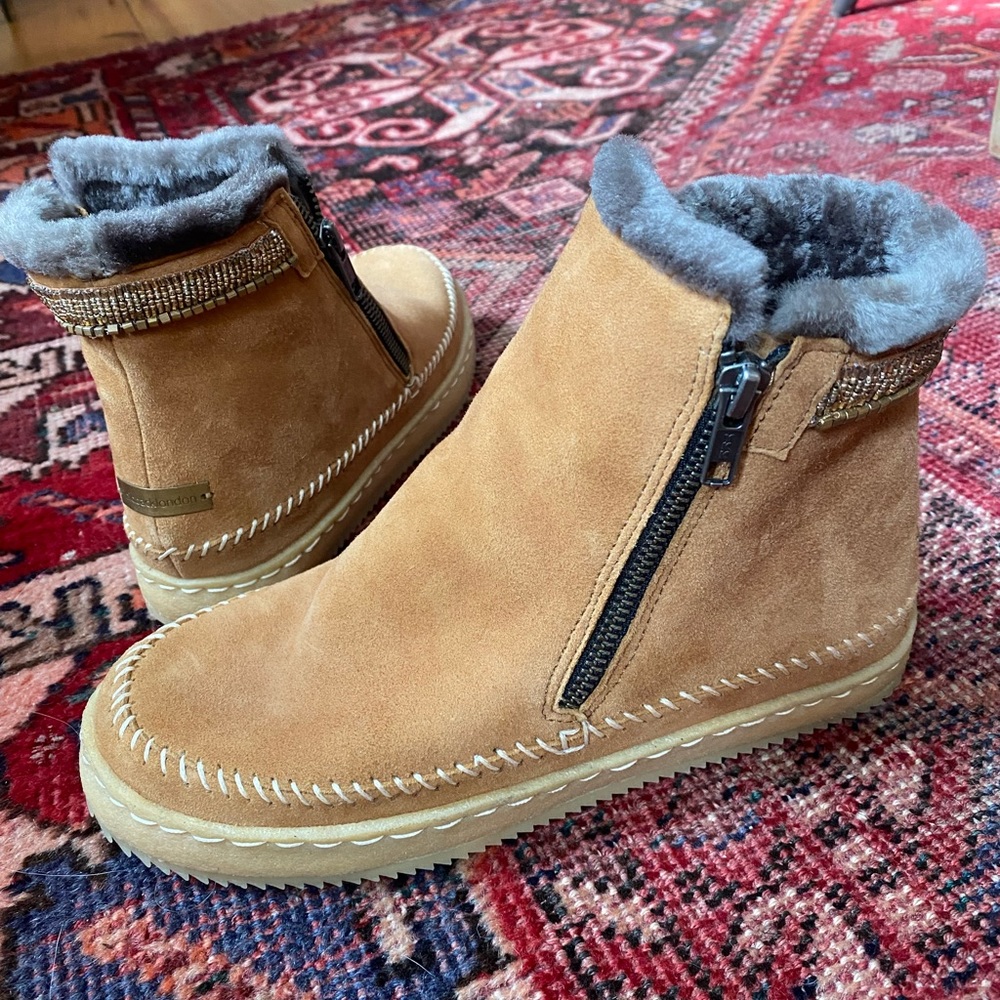 Laid Back London Suede Handmade Booties